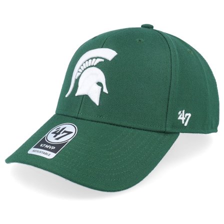 47 Brand - College Green adjustable Czapka Z Daszkiem - Michigan State Spartans 47 Mvp Cap Dark Green Adjustable @ Hatstore