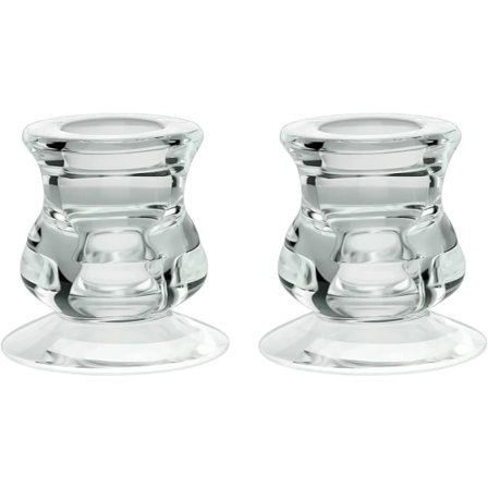 Kirkkaat lasikynttilänjalat, 2-pakkaus kynttilänjalat pylväskynttilät