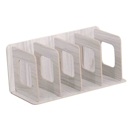 CD-ställ i trä, skrivbordsmodell, bokhylla för CD-samlingar, tidskrifter, DVD-förvaring, CD-hylla, CD-fodral, 4 fack, organizer, displayhylla