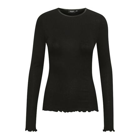 Soaked in Luxury Soaked In Luxury Slleandra Tee Ls Toppe & T-Shirts Sort, Dame, Størrelse: XS