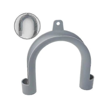 Vaskemaskinevinkel - PVC-vinkeldrænslangestøtte til vaskemaskine og opvaskemaskine - Let at installere & Standard U-formet drænvinkel - Pas...