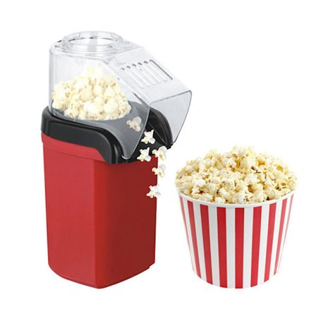 Popcorn Popper Maskin 1200W Sunn og Kalorifattig Popcornmaskin