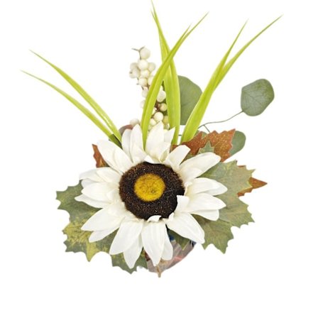 Simulerad lönnlövsbordsdekoration, 25 x 20 cm