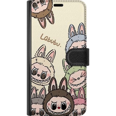 Kompatibelt Lommeboketui til Samsung Galaxy A56 Monster kanindukke med blomsterkrans vinylfigur