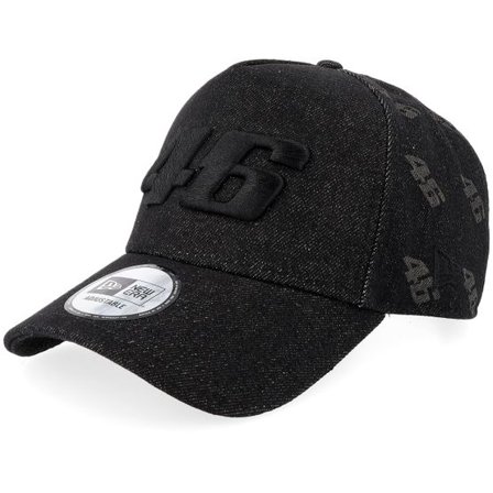 New Era - Motor Svart adjustable Keps - VR46 Laser Etch Denim Black A-frame Adjustable @ Hatstore