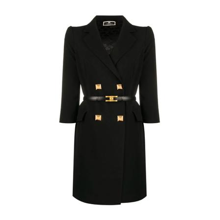 Elisabetta Franchi, Short Dresses Zwart, Dames, Maat:S