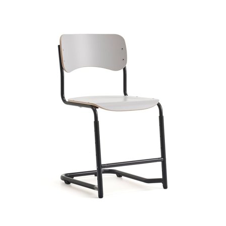 Student chair ELEVATE, adjustable height: 460-640 mm, anthracite/grey