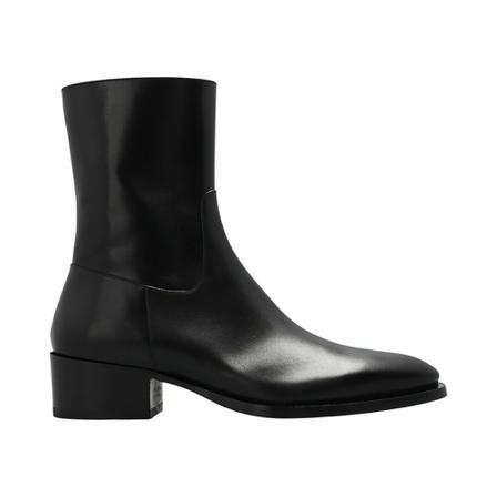 Dsquared2, Leather ankle boots Zwart, Heren, Maat:40 EU,leer