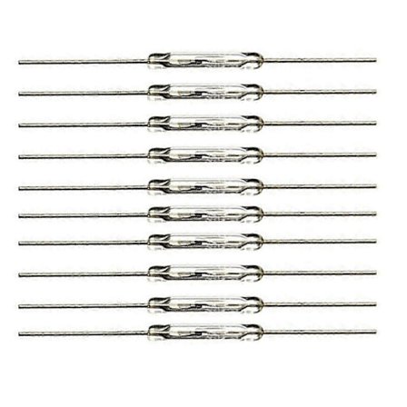 50 stk. reed-kontakter 14 mm x 2 mm miniatyr reed-kontakter reed-bryter 45 mm lang