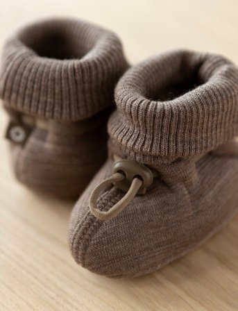 Smallstuff Booties - Beige - 68-74