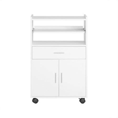 SoBuy Køkkenvogn med 1 skuffe i hvid 59x40x92cm, funktionel FSB09-W