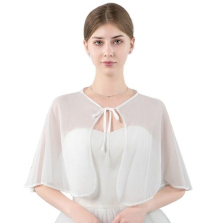 Spets Sjal Bröllop Cape VIT