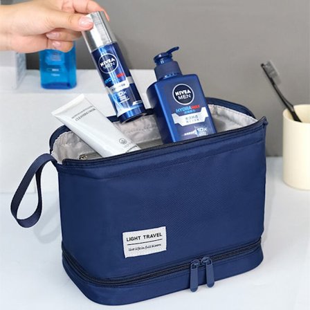 Taitettava pesulaukku vedenpitävä Oxfordin matkakosmetiikkalaukku