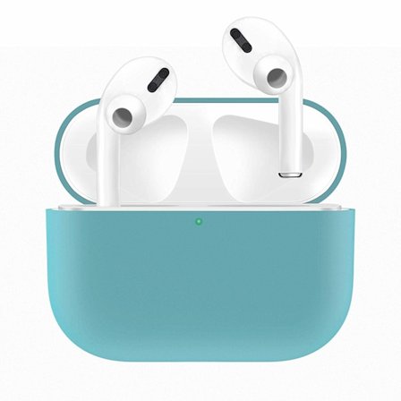 2x Silikonikotelo Apple Airpods PRO Siniselle