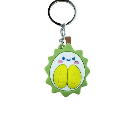 Set med 2 nyckelringar Personer som passar perfekt, Gummi, Flerfärgad, 4 X 4 Cm