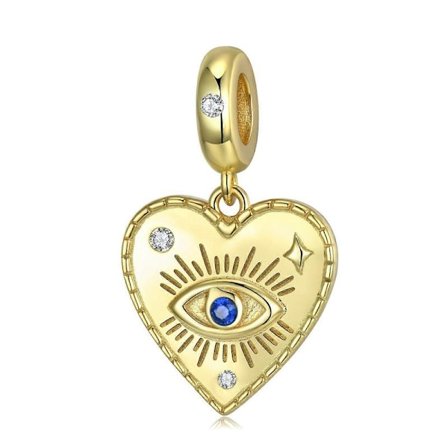 Blå Evil Eye Bead Charms passer Pandora Charms Armbånd 925 Sterling Sølv Lucky Charms Anheng Perler Smykker Gave til Kvinner