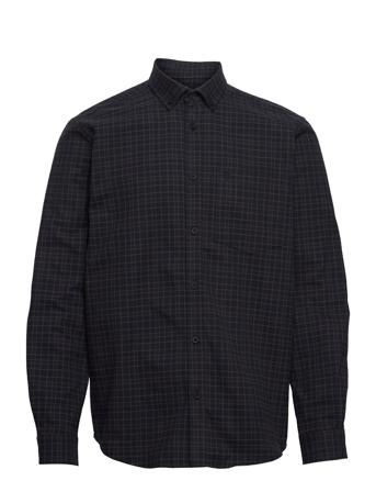 Fling Becks Shirt Skjorte Casual Blå Woodbird
