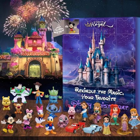 2024 Ny Disney Stitch Adventskalender 24-dages nedtælling med overraskelsesgaver glad overraskelse Blind Box (Mickey Mouse Blind Box Type B)