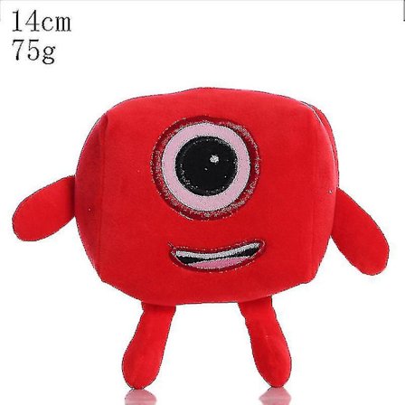 Numberblocks Plysdukke Nummerblok Plyslegetøj Legetøj Nummer 1