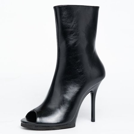 Unisex mode stiletto med åben tå 10 cm høje hæle ankelstøvler Jazzdansesko str. 36-40