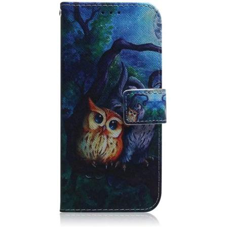 Plånboksfodral Samsung Galaxy S21 - Ugglor I Månsken