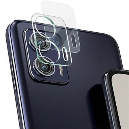 IMAK lasinen kamerasuoja akryylilinssi suojuksella Motorola Moto G73:lle