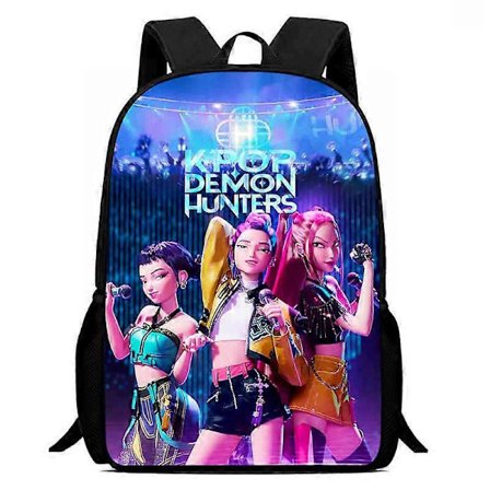 Kpop Devil Hunter-tema studentryggsekk - Studentsekk, reiseveske for laptop, Y2K-stil
