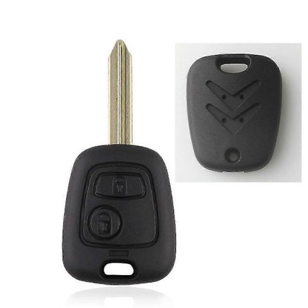 Nøglehus til Citroen Saxo C1 C2 C3 Xsara Picasso Berlingo Elysee Fjernbetjent Bilnøglehus Fob Cover Case Uden Logo SX9 Blad