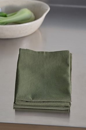 Jotex - Servet 4-pack Donker Olijfgroen Donker olijfgroen - SADIE - Koop Servetten bij Jotex