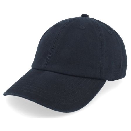 Upfront - Svart unconstructed Keps - Mini Organic Soft Low Baseball Black Beauty Dad Cap @ Hatstore