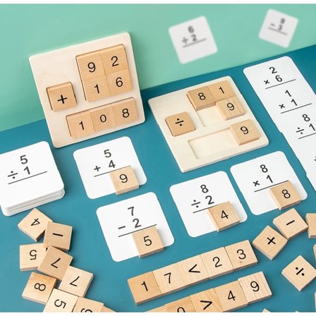 Børnetal Aritmetisk Legetøj Byggeklodser Addition & Subtraktion Management Matematik Kognition Pædagogisk legetøj