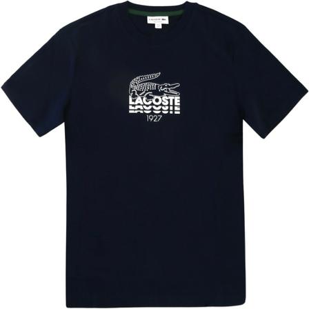 Lacoste Round Neck Cotton T-shirt Blå, Herre T-shirts