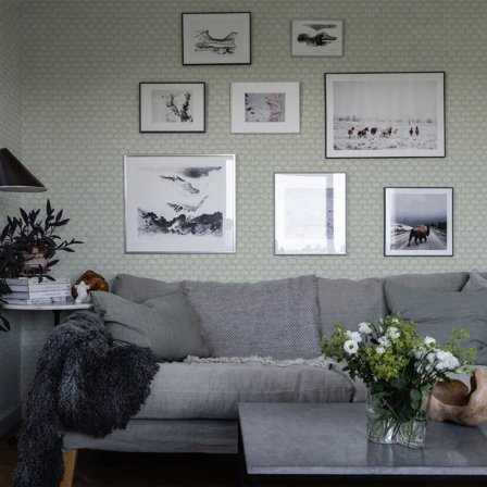 Duro Majken 528-02 Tapet Gammelsvenska Klassiker 1850-1950 Grön, Färg & tapeter