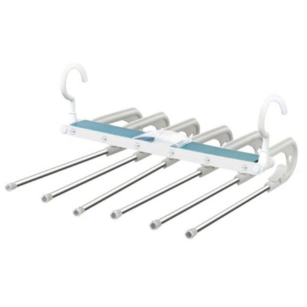 Teleskopiska hopfällbara byxställ utrymmesbesparande Stark lagerkapacitet för garderob och organizer