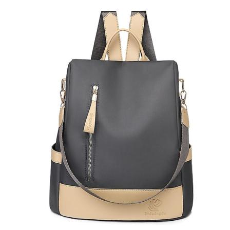 Fritidsryggsäck Vattentät Oxford Damryggsäck Kvinnor Svart Casual Urban Anti Theft Ryggsäck Kvinnlig Gray