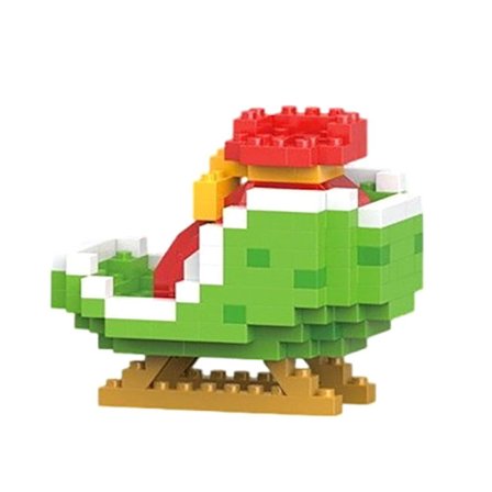 Julklappar Mikro Byggklossar Serie Jultomte Ren