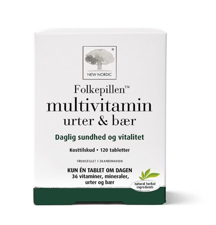 New Nordic Multivitamin 120 tabl., Helse & Madvarer, Vitaminer, Multivitaminer