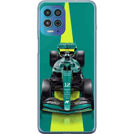 Kompatibelt Mobildeksel til Motorola Motorola Moto G100 Aston Martin Formel 1-bil i grønt racingdesign med moderne studiofølelse