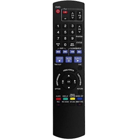 Erstatningsfjernbetjening N2QAYB000236 til Panasonic DVD-optager ShowView DMR-EX85 / DMR-EX87 / DMR-EX