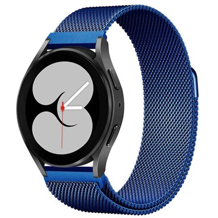 22mm 20mm Milanese Loop Armband För Samsung Galaxy Watch Band 6 5 4 44mm 40mm 6 Classic Armband Amazfit Huawei Gt Klockarmband blå(yh)