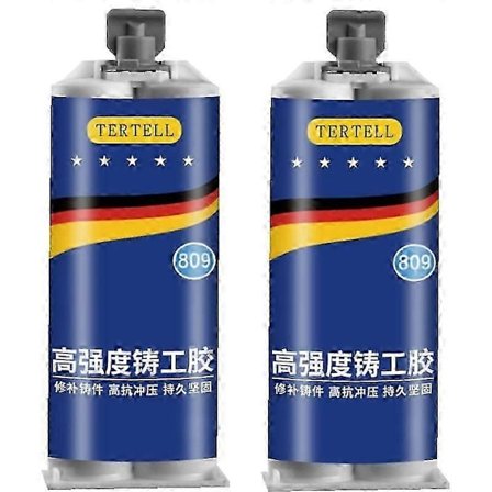 Nytt metallim - Sveise metallreparasjonslim Lim Støpejern Høy styrke Reparerende lim Varmebestandighet Kaldsveis Industriell reparasjon 85g Tw