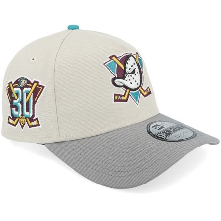 New Era - NHL Beige adjustable Cap - Hatstore Exclusive x Anaheim Ducks 9FORTY Stone/Storm Grey 30 A-Frame Adjustable @ Hatstore