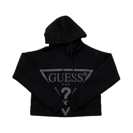 Guess, Hoodies Zwart, Dames, Maat:L