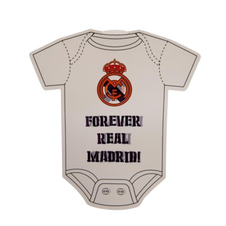 Real Madrid CF Baby On Board Skylt En Storlek Vit/Svart
