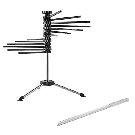 Roterbart hemmagjord torkställ för pasta Säkerhetsmaterial Pastaställ (svart)