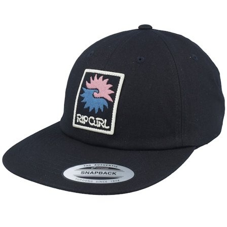 Rip Curl - Noir snapback Casquette - Swc Art Badge Cap Black Strapback @ Hatstore