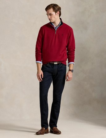 Polo Ralph Lauren The Rl Fleece Quarter-Zip Sweatshirt - Red - S