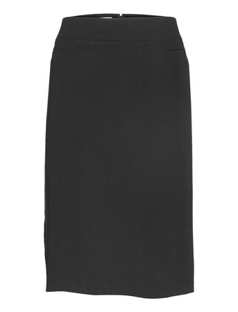 Skirt Woven Short Knælang Nederdel Sort Gerry Weber