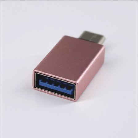 typ-c hane usb3.0 hona aluminiumlegering adapter mobiltelefon U-disk kortläsare otg laddning,rosa