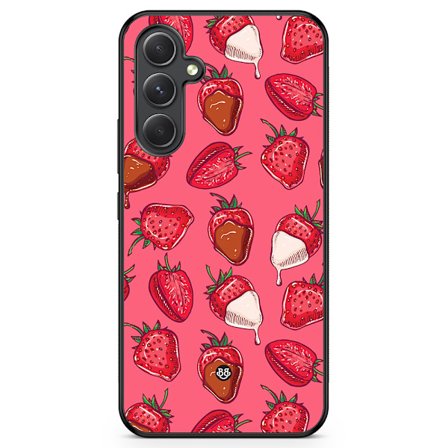 Bjornberry Skal Samsung Galaxy A54 5G -Jordgubbar & Choklad